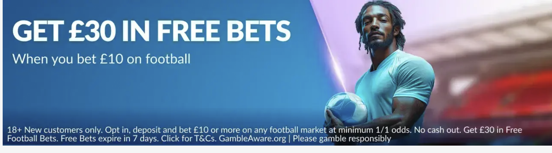 Get 30 In Free Bets