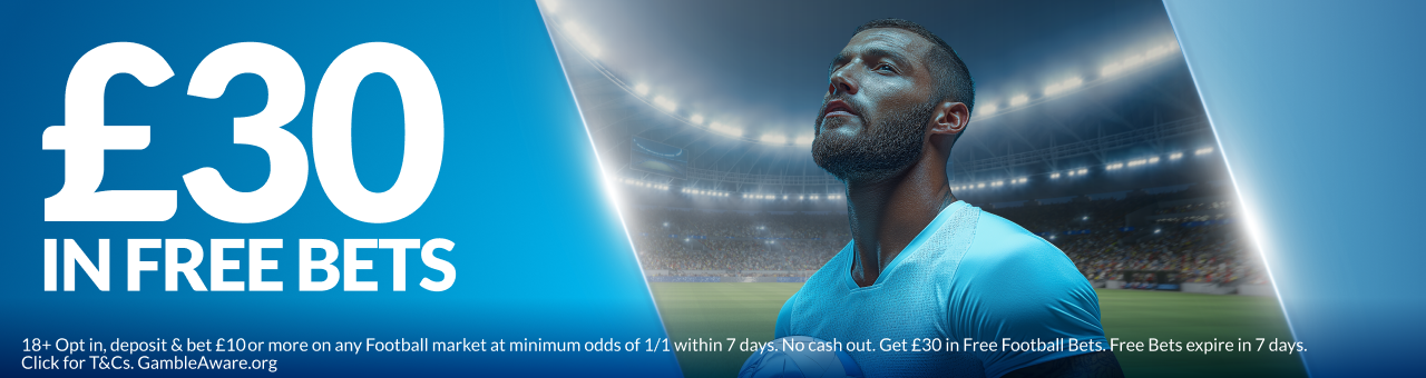 Get £30 in Free Bets 1