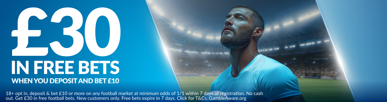 Get £30 in Free Bets 1