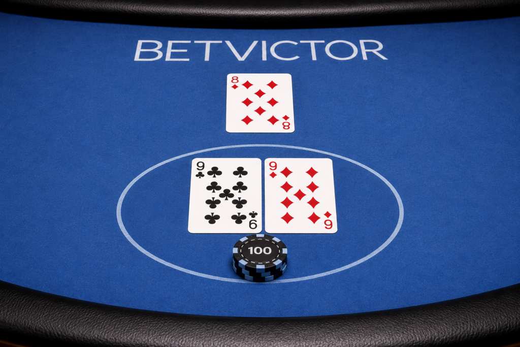 Player 9-9 vs Dealer 8